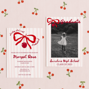 Shirley She's Not Graduating Canva Template Bundle